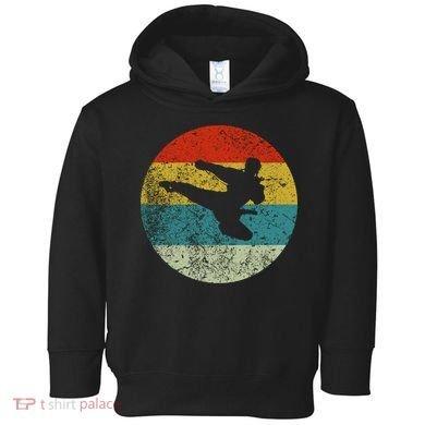 Retro Vintage Karate Toddler Hoodie