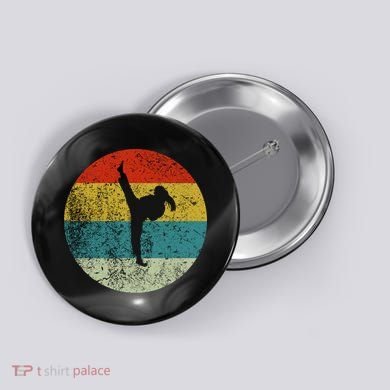Retro Vintage Karate Button