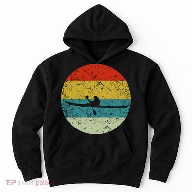 Retro Vintage Kayak Hoodie