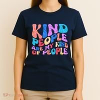 Retro Vintage Kind People Are My Kind Of People T-Shirt thumb 4