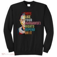 Rbg Vote Like Your Granddaughter’S Rights Feminist Sweatshirt thumb 0
