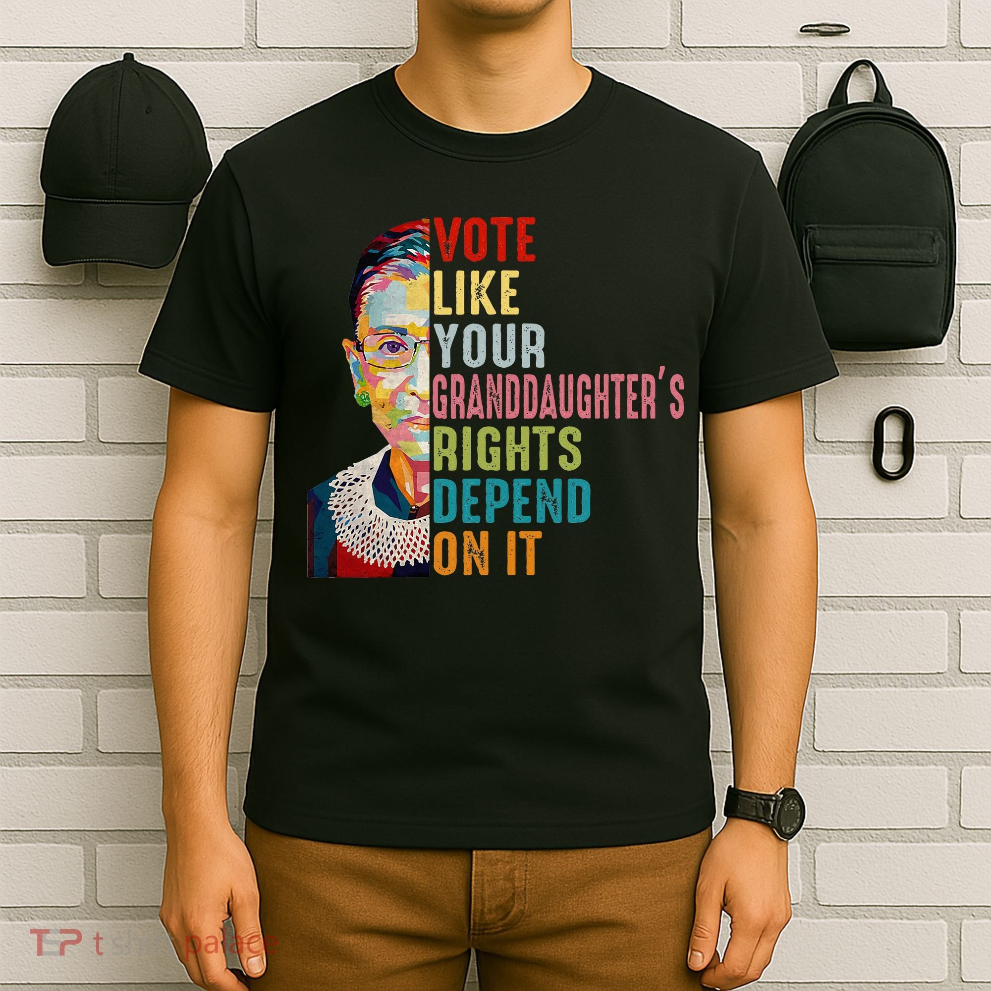 Rbg Vote Like Your Granddaughter’S Rights Feminist T-Shirt