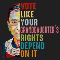 Rbg Vote Like Your Granddaughter’S Rights Feminist Beanie thumb 2