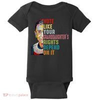 Rbg Vote Like Your Granddaughter’S Rights Feminist Baby Bodysuit thumb 0