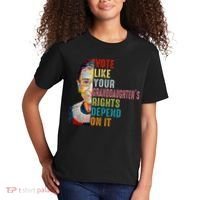 Rbg Vote Like Your Granddaughter’S Rights Feminist Kids T-Shirt thumb 2