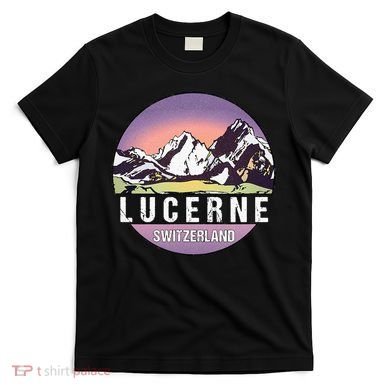 Retro Vintage Lucerne Switzerland Distressed T-Shirt