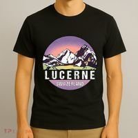 Retro Vintage Lucerne Switzerland Distressed T-Shirt thumb 3