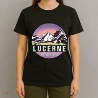 Retro Vintage Lucerne Switzerland Distressed T-Shirt thumb 4