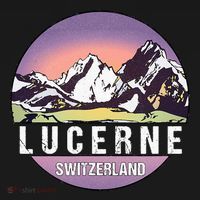 Retro Vintage Lucerne Switzerland Distressed T-Shirt thumb 7
