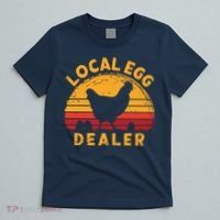 Retro Vintage Local Egg Dealer Farmer Chicken Egg Lover T-Shirt thumb 5