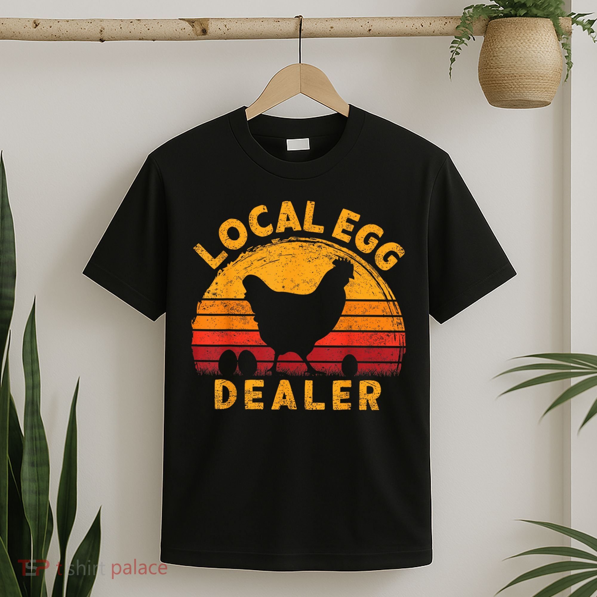 Retro Vintage Local Egg Dealer Farmer Chicken Egg Lover T-Shirt