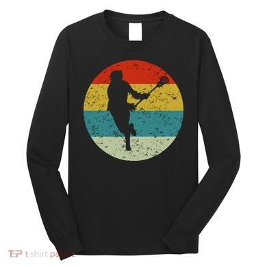 Retro Vintage Lacrosse Long Sleeve Shirt