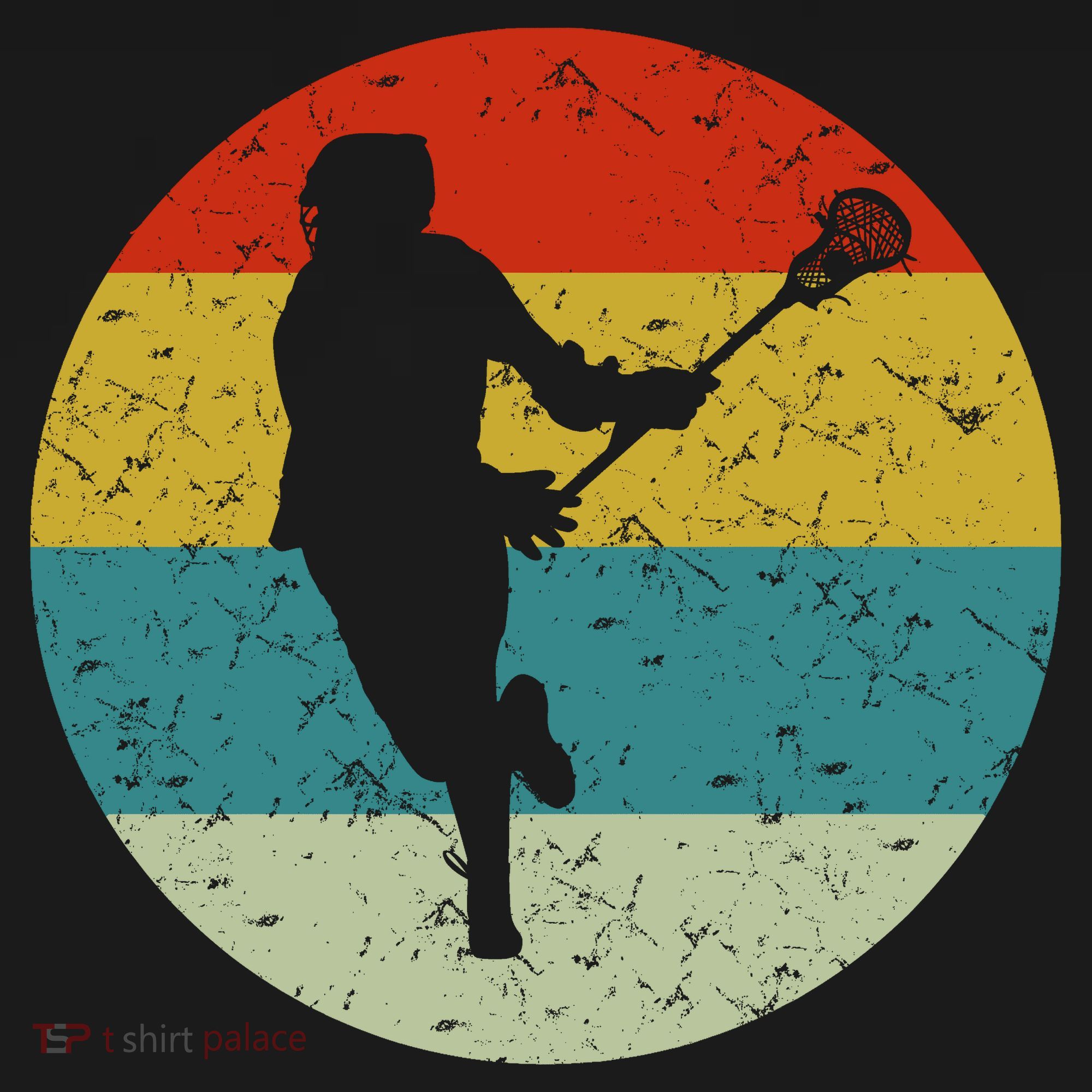 Retro Vintage Lacrosse T-Shirt