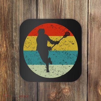 Retro Vintage Lacrosse Coaster