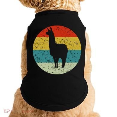 Retro Vintage Llama Doggie Tank