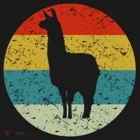 Retro Vintage Llama T-Shirt thumb 7