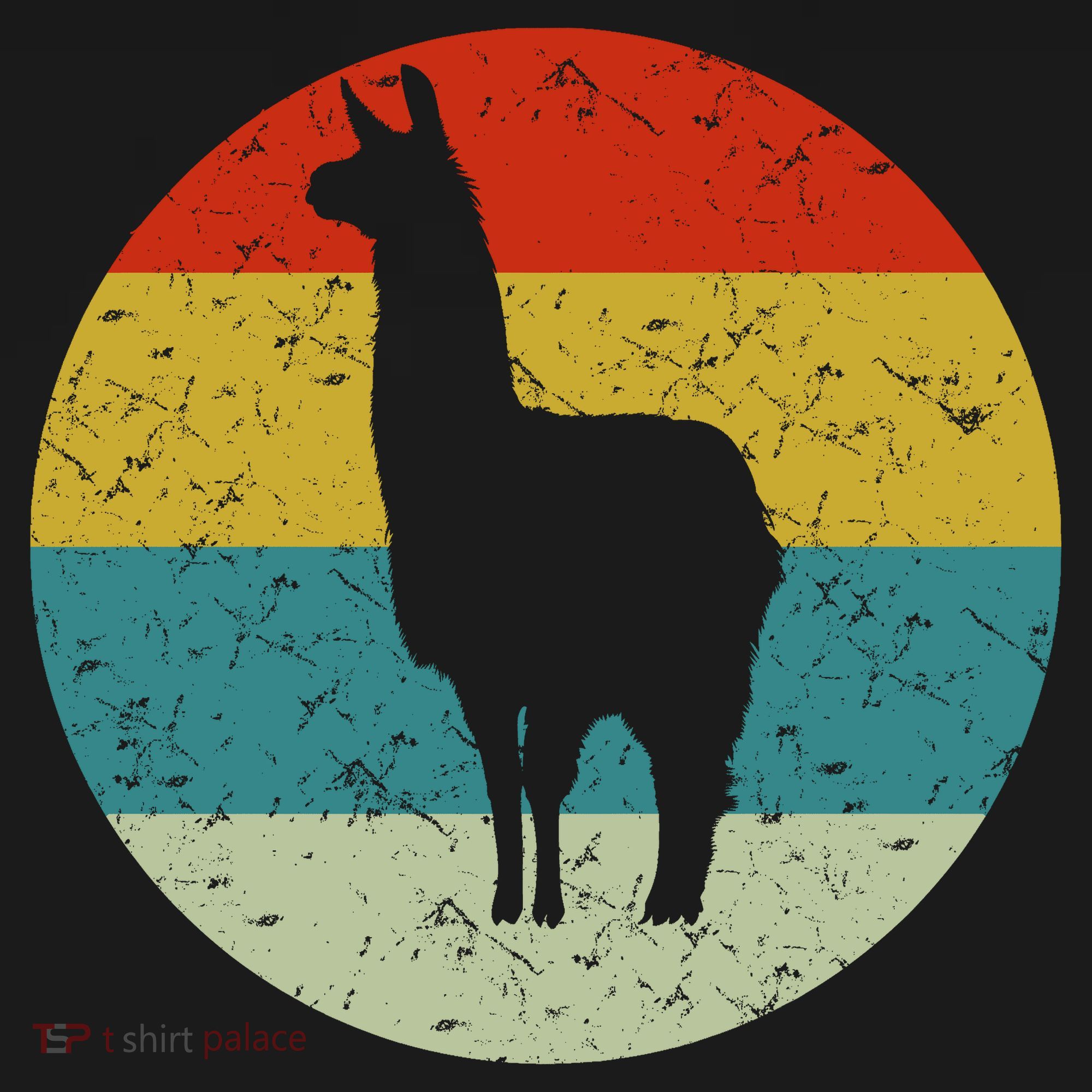 Retro Vintage Llama T-Shirt