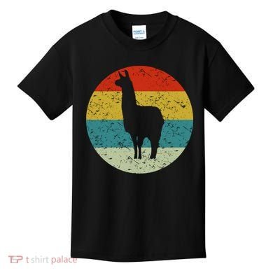 Retro Vintage Llama Kids T-Shirt