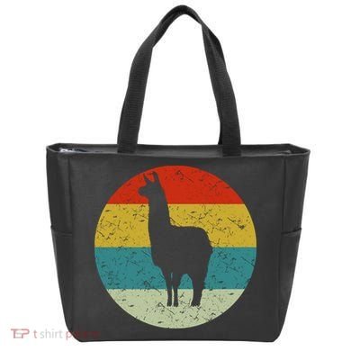 Retro Vintage Llama Tote Bag