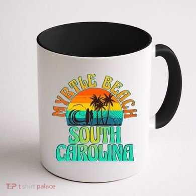 Retro Vintage Myrtle Beach South Carolina Coffee Mug back