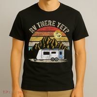 Retro Vintage Mountains Camping RV There Yet T-Shirt thumb 3