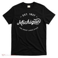 Retro Vintage Michigan Great Lakes State Souvenir T-Shirt thumb 0
