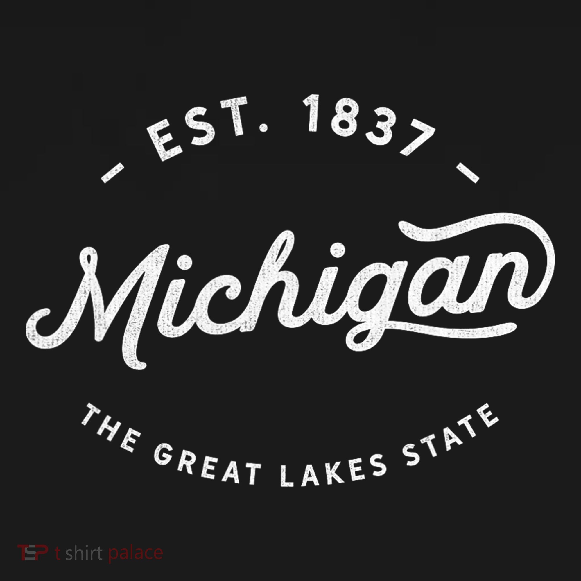 Retro Vintage Michigan Great Lakes State Souvenir T-Shirt