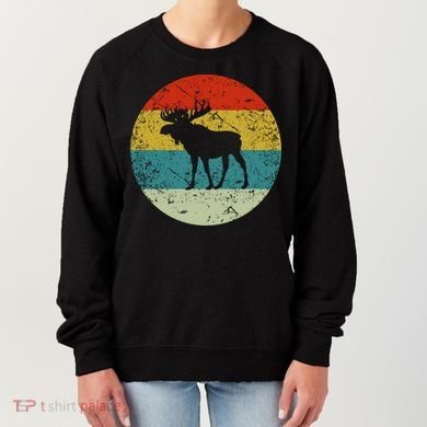 Retro Vintage Moose Women's Sweatshirt