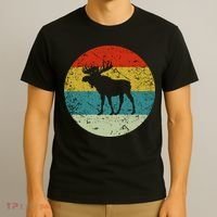 Retro Vintage Moose T-Shirt thumb 3