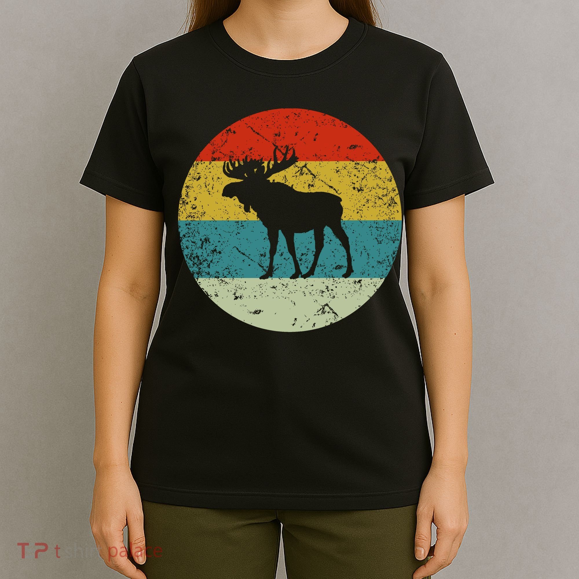 Retro Vintage Moose T-Shirt