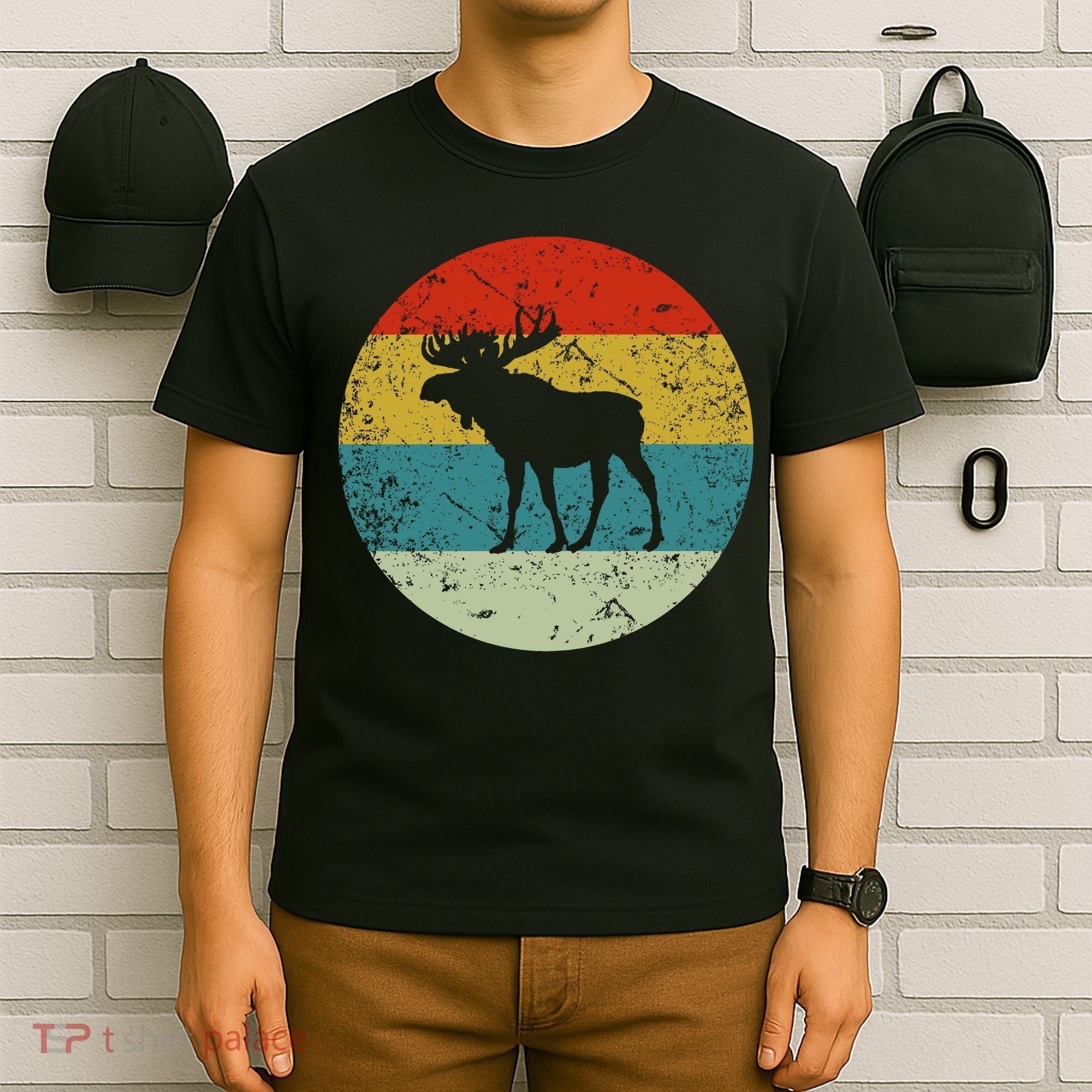 Retro Vintage Moose T-Shirt