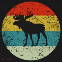 Retro Vintage Moose T-Shirt thumb 7