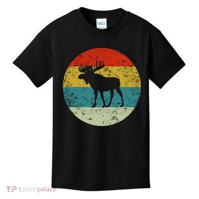 Retro Vintage Moose Kids T-Shirt