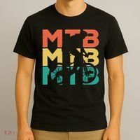 Retro Vintage Mtb Gift For Mountain Bikers T-Shirt thumb 3
