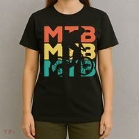 Retro Vintage Mtb Gift For Mountain Bikers T-Shirt thumb 4