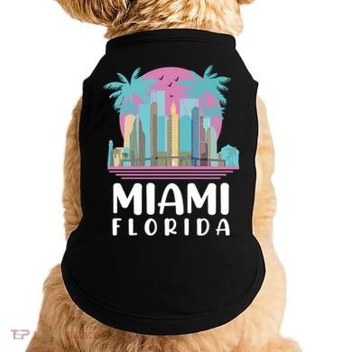 Retro Vintage Miami Florida Doggie Tank