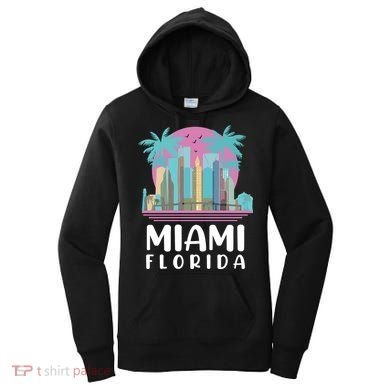 Retro Vintage Miami Florida Women's Hoodie