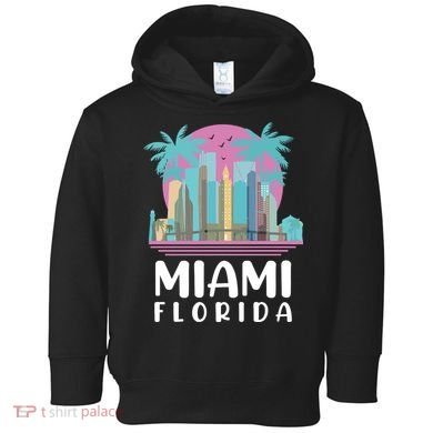Retro Vintage Miami Florida Toddler Hoodie