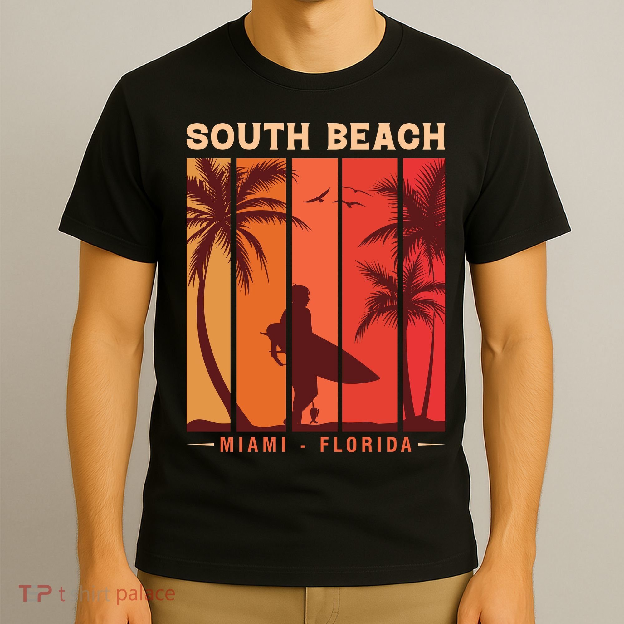 Retro Vintage Miami Florida South Beach T-Shirt