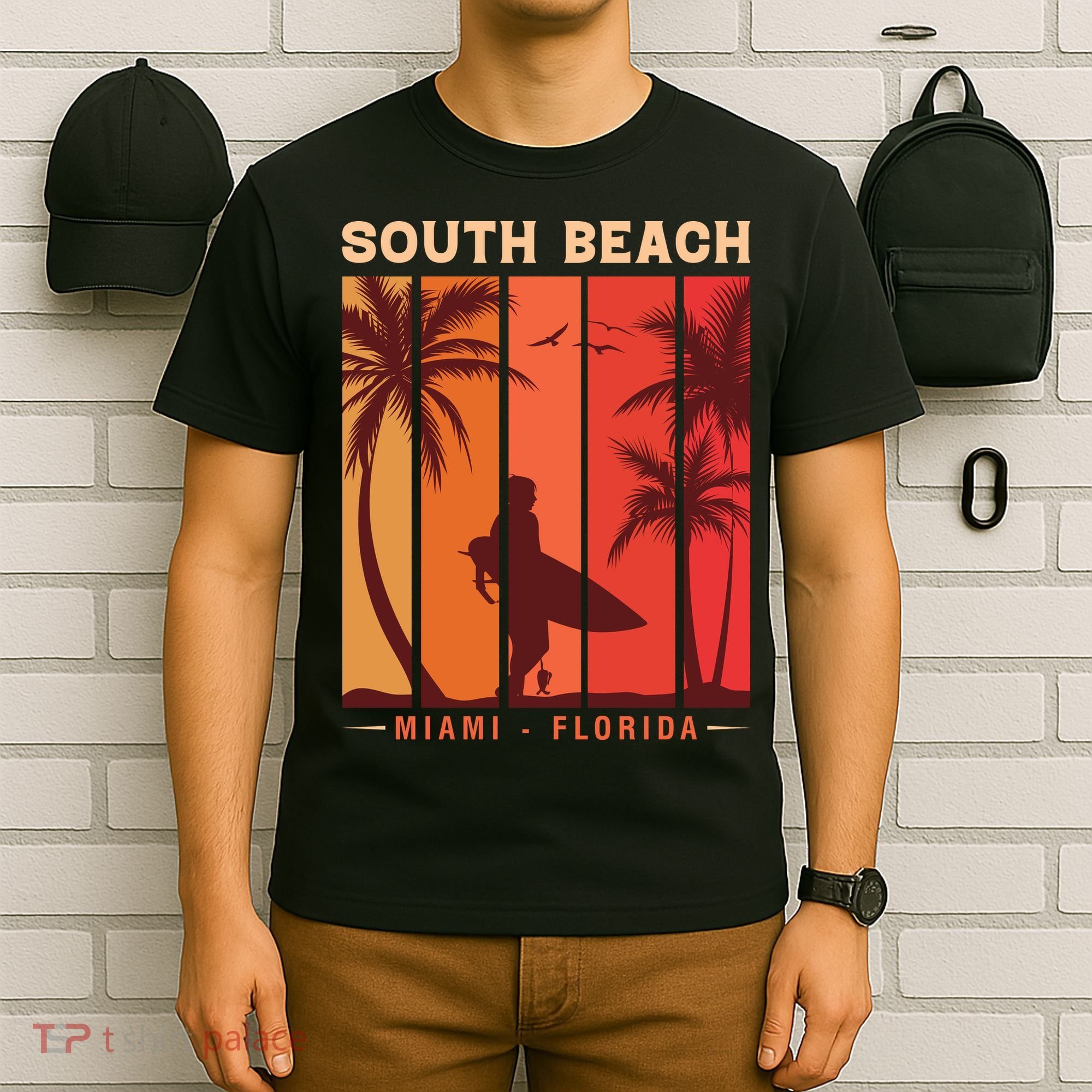 Retro Vintage Miami Florida South Beach T-Shirt