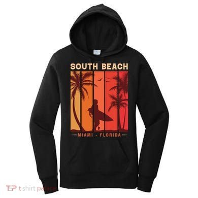 Retro Vintage Miami Florida South Beach Women's Hoodie