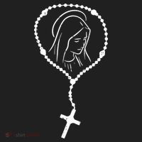 Rosary Virgin Mary God Jesus Faith Religious Catholic Women's Sweatshirt thumb 2