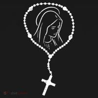 Rosary Virgin Mary God Jesus Faith Religious Catholic Ornament thumb 1