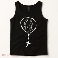 Rosary Virgin Mary God Jesus Faith Religious Catholic Tank Top thumb 2