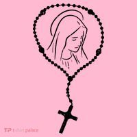 Rosary Virgin Mary God Jesus Faith Religious Catholic Mousepad thumb 1