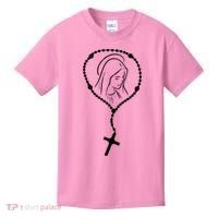 Rosary Virgin Mary God Jesus Faith Religious Catholic Kids T-Shirt thumb 0