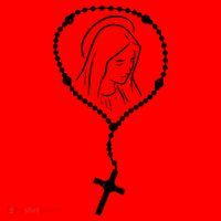 Rosary Virgin Mary God Jesus Faith Religious Catholic Santa Hat thumb 1