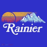 Retro Vibe Mount Rainier Gift Vintage Mountains And Sun T-Shirt thumb 7