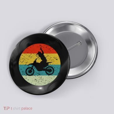Retro Vintage Motorbike Button
