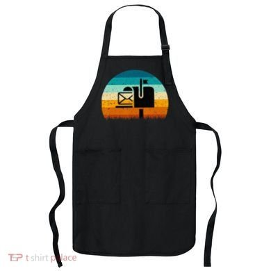 Retro Vintage Mailbox Mail Carrier Post Office Postal Worker Apron